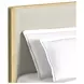 Sutton Brown and Gray King Upholstered Panel Bed