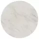 Sutton White and Dark Brown Round Marble Top Coffee Table