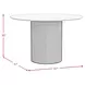 Sutton White and Natural 52" Round Dining Table