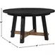 Aubrey Black 54" Round Dining Table