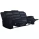Willow Black 86" Sofa with Dual Recliner