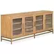 Lindon Belgian Wheat and Burnished Brass 70" TV Stand