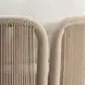 Trellis White Upholstered Outdoor Arm Chair