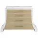 Eave Uplifting White 4 Drawer Accent Chest