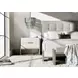 Foundations Linen and Light Shale Queen Upholstered Panel Bed