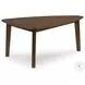 Lyncott Brown Triangular Occasional Table Set