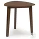 Lyncott Brown Triangular Occasional Table Set