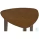 Lyncott Brown Triangular Occasional Table Set