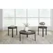 Horizon Hills Warm Rustic and Black 3 Piece Round Occasional Table Set