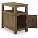 Fendenmore Brown Rectangular Chairside End Table with USB Charging