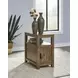 Fendenmore Brown Rectangular Chairside End Table with USB Charging