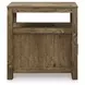 Fendenmore Brown Rectangular Chairside End Table with USB Charging
