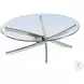 Zila Brushed Nickel Oval Occasional Table Set