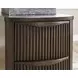 Camdill Dark Brown Rectangular Chairside End Table with USB Charging