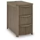 Camdill Light Brown Rectangular Chairside End Table with USB Charging