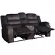 Willow Brown Living Room Set with Dual Recliner