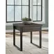 Wickman Falls Dark Brown and Black Square End Table