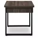 Wickman Falls Dark Brown and Black Square End Table