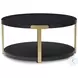 Shylore Black And Brass Occasional Table Set