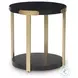 Shylore Black And Brass Occasional Table Set