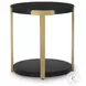 Shylore Black And Brass Occasional Table Set