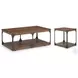 Montgomery Bourbon and Aged Iron Rectangular Occasional Table Set