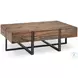 Prescott Rustic Honey And Distressed Iron Large Rectangular Occasional Table Set