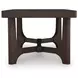 Korestone Dark Brown Rectangular Occassional Table Set