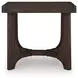 Korestone Dark Brown Rectangular Occassional Table Set