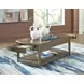 Burkbyer Brown Rectangular Occasional Table Set