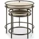 Cena Natural And Vintage Nickel Nesting End Table