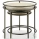 Cena Natural And Vintage Nickel Nesting End Table