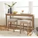 Lindon Belgian Wheat Console Table Set
