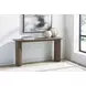 Dontayne Warm Brown and Dark Gray Rectangular Sofa Table