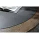 Dontayne Warm Brown and Dark Gray Round Cocktail Table