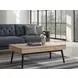 Craftsman Ridge Driftwood and Black Rectangular Sofa Table
