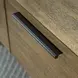 Montia Light Brown and Gunmetal Gray Rectangular End Table with USB Charging