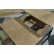 Montia Light Brown and Gunmetal Gray Square Lift Top Cocktail Table