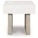 Jorlaina Light Grayish Brown Square Coffee Table