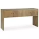 Ella Grove Rich Brown Rectangular Console Table