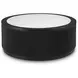 Grayman Matte Black and White Round Marble Top Cocktail Table
