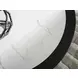 Grayman Matte Black and White Round Marble Top Cocktail Table