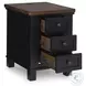 Wildenauer Brown And Black Lift Top Occasional Table Set