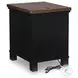 Wildenauer Brown And Black Chairside End Table