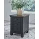 Wildenauer Brown And Black Chairside End Table
