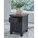 Wildenauer Brown And Black Chairside End Table