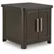 Breckington Dark Brown Rectangular End Table