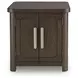 Breckington Dark Brown Rectangular End Table