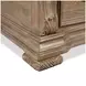 Marisol Fawn and Cream California King Leather Upholstered Storage Sleigh Bed