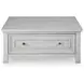 Robbinsdale Antique White Square Lift Top Cocktail Table